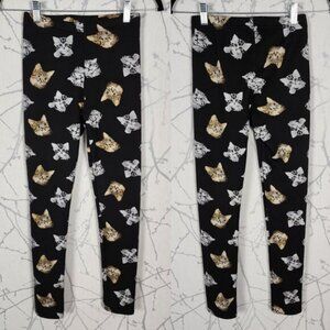 Just Cozy Cats Kittens Printed Fleece Lined Leggings Winter Outdoor